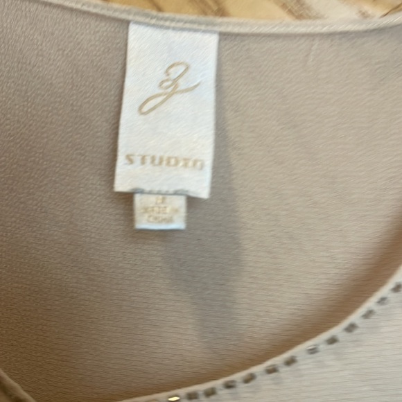 Z studio cream beaded sheer cardigan size 14 - Picture 5 of 7